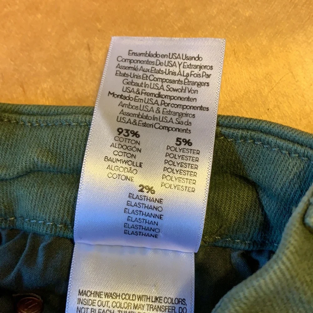 MOTHER High Rise Green Jeans - Picture 7 of 9